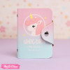 Leather Card Case-Unicorn 