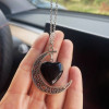 Heart & Moon Design Car Hanging Ornament