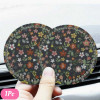 1pc Flower Pattern PVC  Coaster