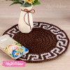 Coaster-Crochet-Brown