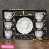Ceramic Coffee Cup&plate-Marble