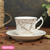 Ceramic Coffee Cup&plate-Marble