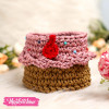 Crochet Basket-Cup Cake