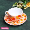 Painted Cup&Plate-Peach 