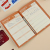 Weekly English Planner - Maroon ( 2025)