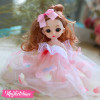 Hard Rubber-Doll-Pink Dress