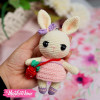 Mini Doll-Crochet-Bunny  (15 cm )