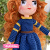 Doll-Merida-Crochet  (15 cm )