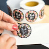 500 pcs Flower & Slogan Graphic Gift Sticker