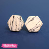 Polymer Clay Earring-Marble
