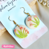 Polymer Clay Earring-Fuchsia 