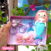 Set OF Hair Brush&Hairclip (6) For Kids-Mermaid