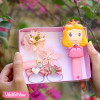 Set OF Hair Brush&Hairclip (6) For Kids-Rapunzel