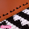Cross Bag Crochet-Black&White 