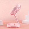 Lighting Stand Fan, 2 Speeds Desk Fan,Battery Recharging 
