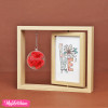 Wooden Photo Frame With Flower 