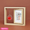 Wooden Photo Frame With Flower 