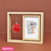 Wooden Photo Frame With Flower 