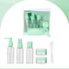 Set Of 5Pcs Acrylic Travel Bottles & Bag