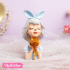 Ceramic Decor-Light Blue Girl