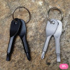Portable Phillips & Slotted Screwdriver Key Ring