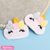 Crochet Hairclips-Unicorn (Set Of 2 )