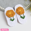 Crochet Hairclips-Daisy Flower  (Set Of 2 ) 