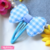 Textile Hairclips-Pink Ribbon 