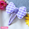 Textile Hairclips-Pink Ribbon 