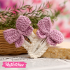 Crochet Hairclips-Ribbon (Set Of 2 )
