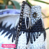  Cross Bag-Crochet-Black&Gray