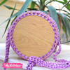  Cross Bag-Crochet-Purple
