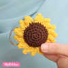 Crochet Keychain-Sun Flower