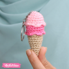 Crochet Keychain-Ice Cream