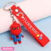 Silicone Keychain-Spiderman