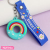 Silicone Keychain-Mint Green Donuts 