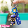 Silicone Keychain-Brown Dog