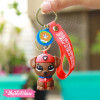 Silicone Keychain-Brown Dog