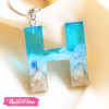 Resin Keychain-Letter H