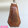 Natural Leather Keychain-Brown 1