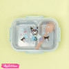 Stainless Steel Lunch Box With Spoon - Kuromi
