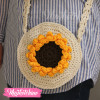 Cross Bag Crochet-Sun Flower 