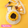 Cross Bag Crochet-Sun Flower 