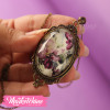 Necklace-Purple Flower