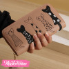 Leather Wallet - Cat