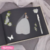 Hard Cover Guest Book With Ink Pen - Our Happy Memories