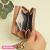 Leather Wallet - Daisy Flower 