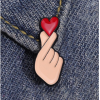 Heart Gesture Design Brooch