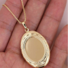 New Nordic Style Retro Lace Hollow Star Photo Locket Pendant Photo Necklace Copper Album Box Necklace Women Jewelry
