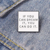 Letter Graphic Brooch